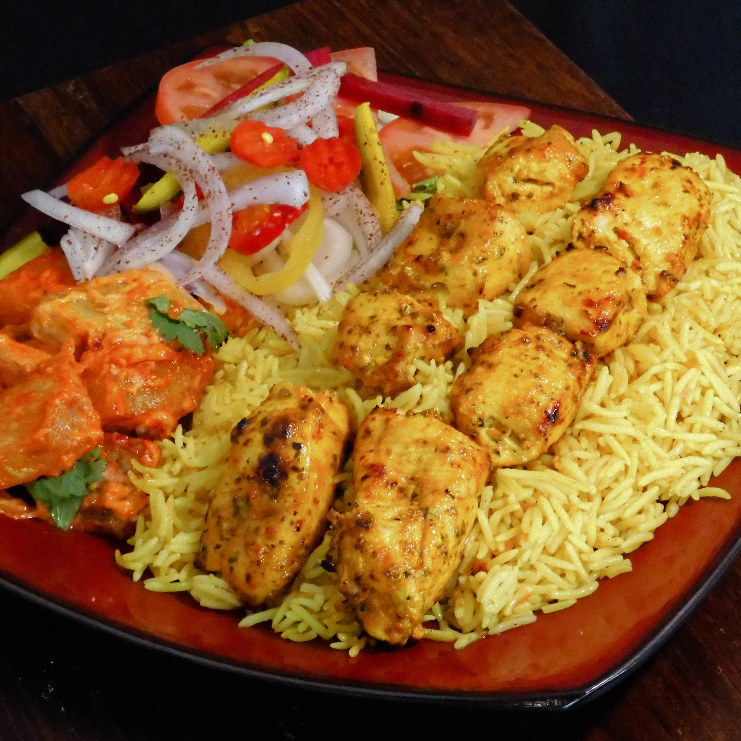 epic pita chicken souvlaki plate rice potatoes vegetables sides healthy halal
